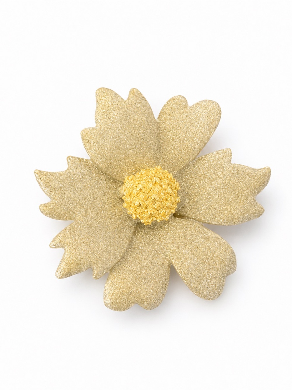Vintage Gold sparkle flower brooch NWT